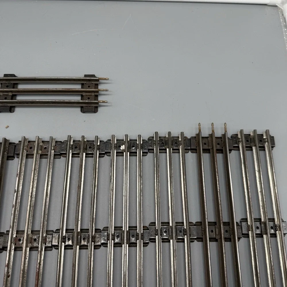 Lionel O Gauge Track Lot 10 Straight Track Sections Needs TLC Vintage